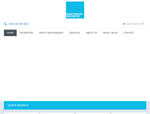 Tablet Screenshot of montenegroproperties.com